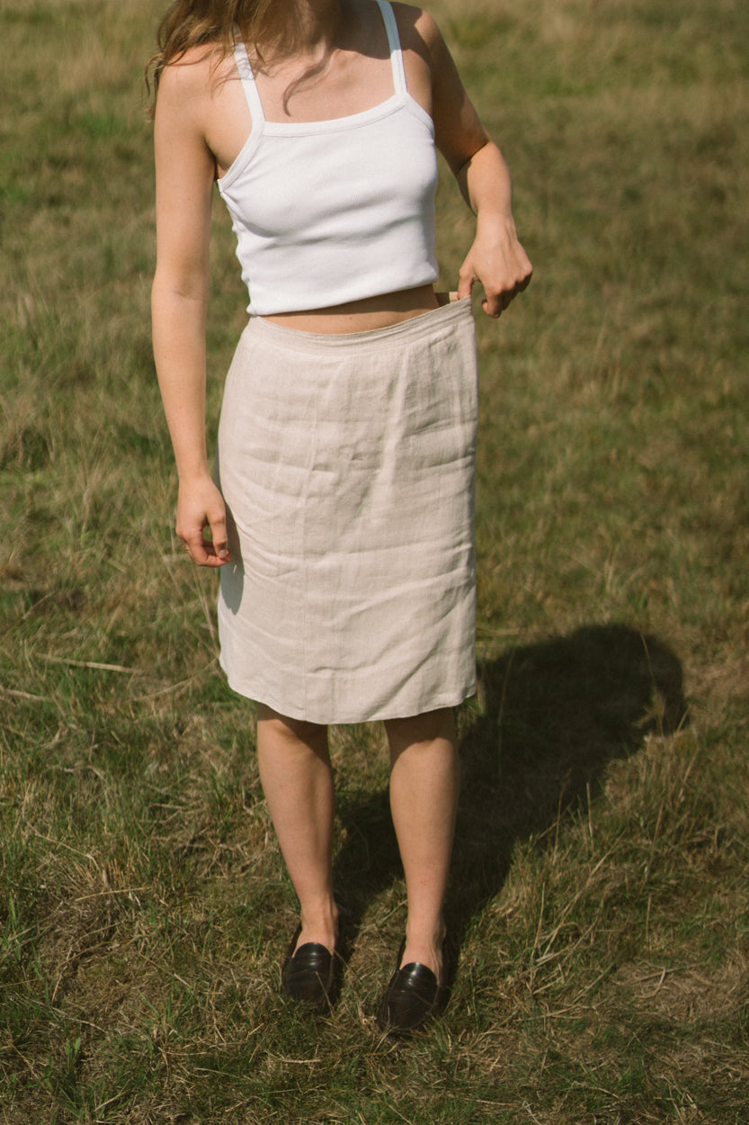 Vintage linen skirt