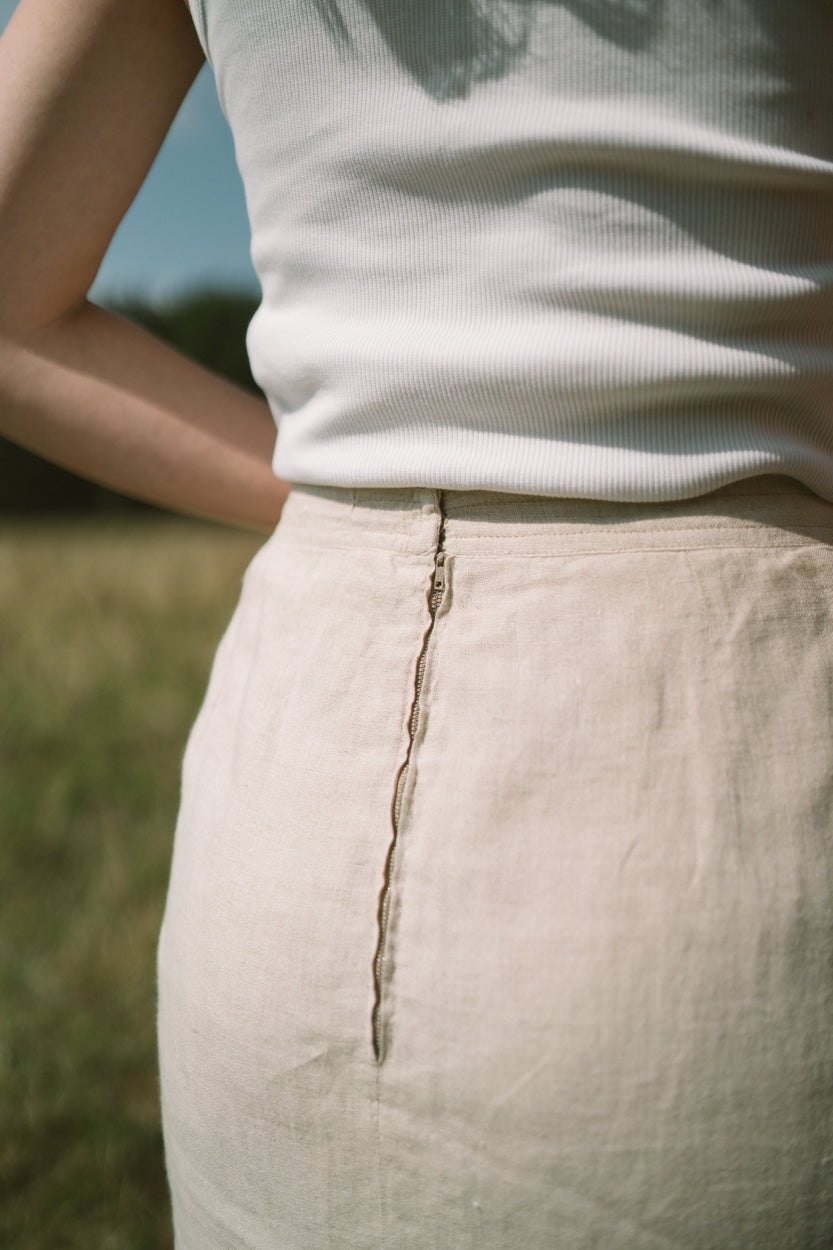 Vintage linen skirt