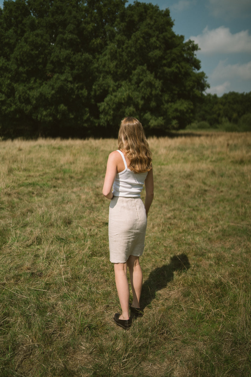 Vintage linen skirt