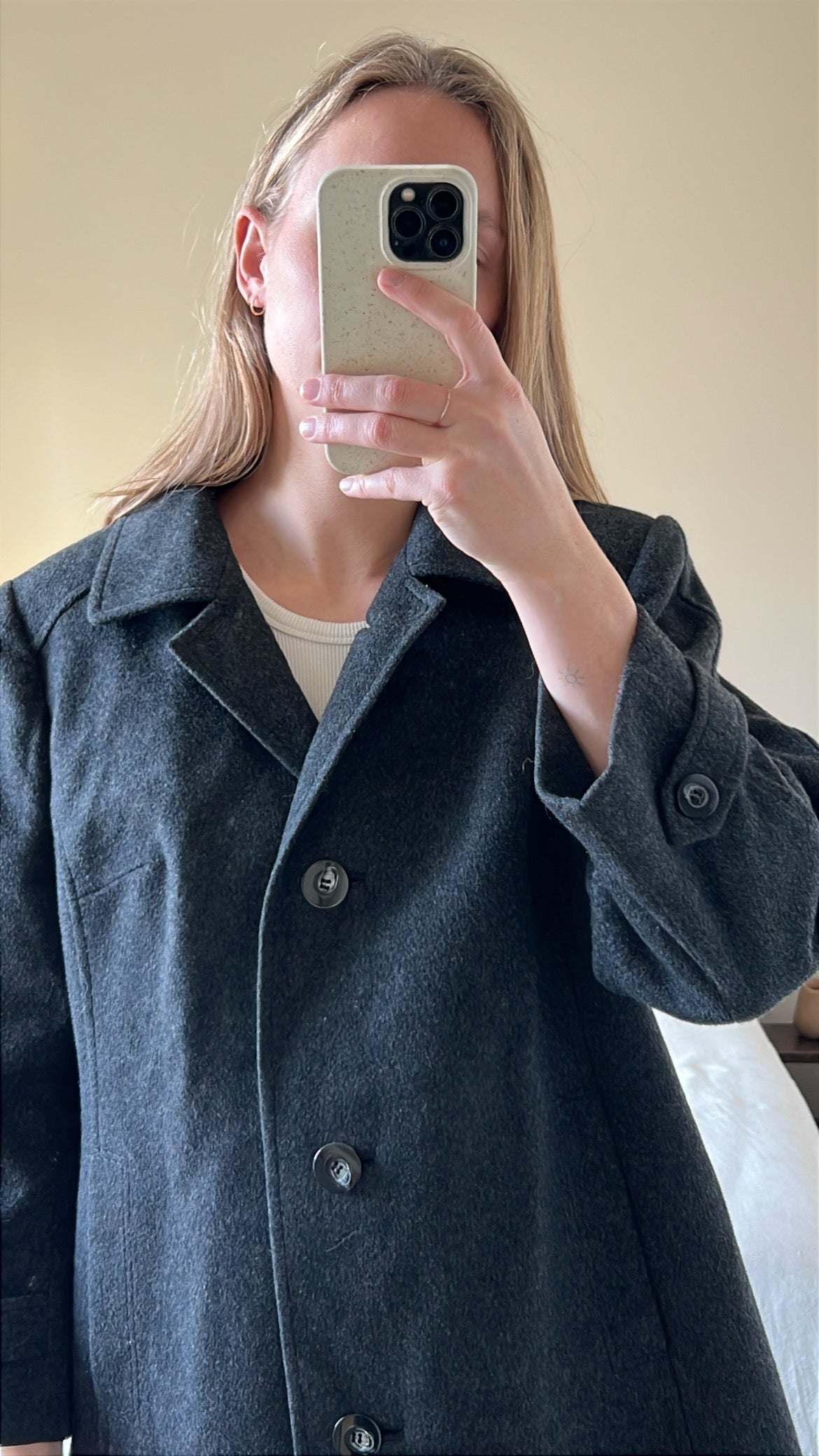 Vintage woolen overcoat