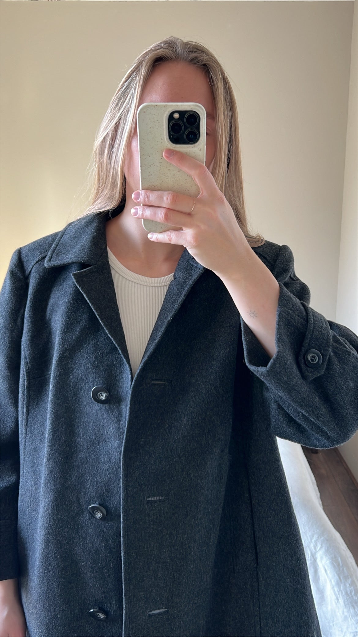 Vintage woolen overcoat
