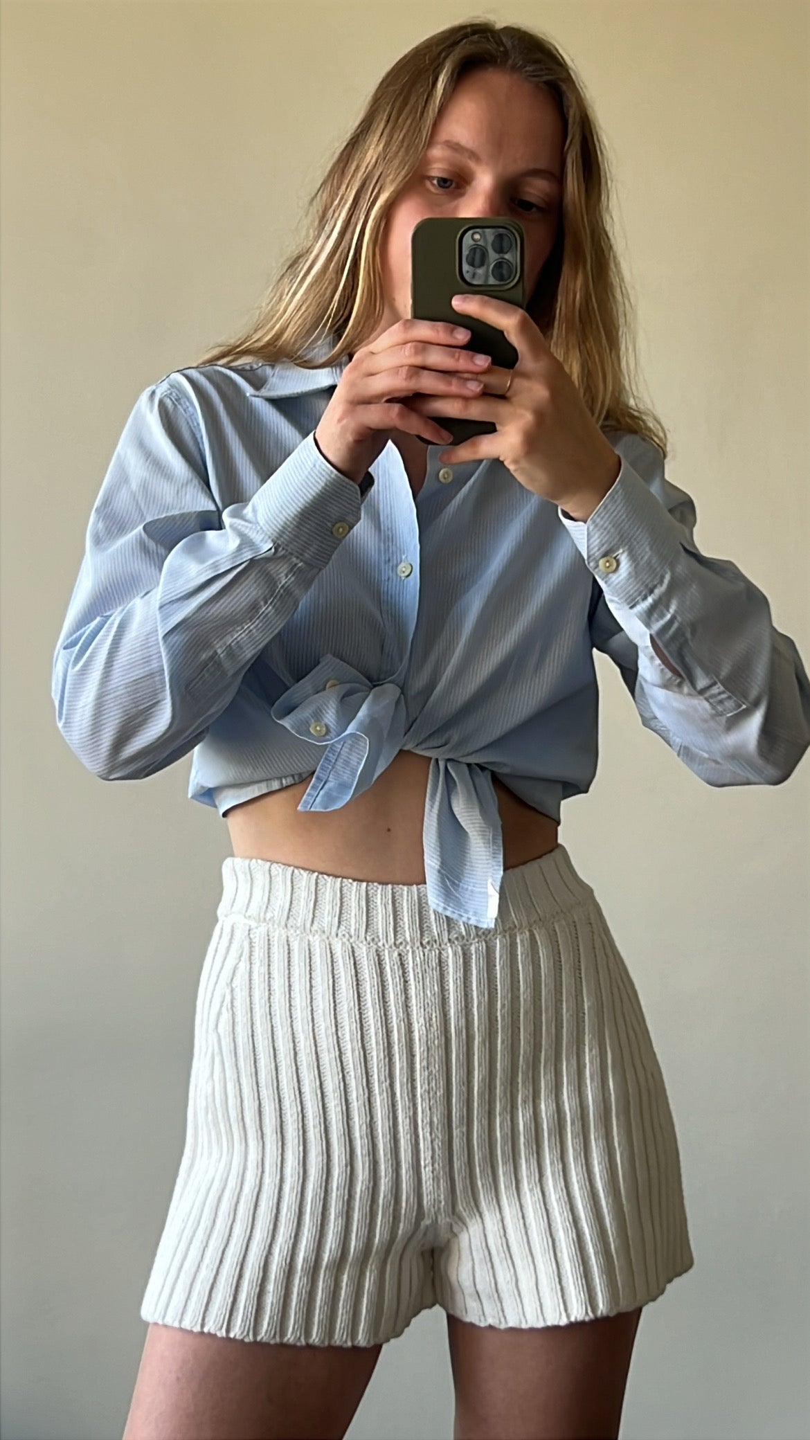 Shirt with stripes