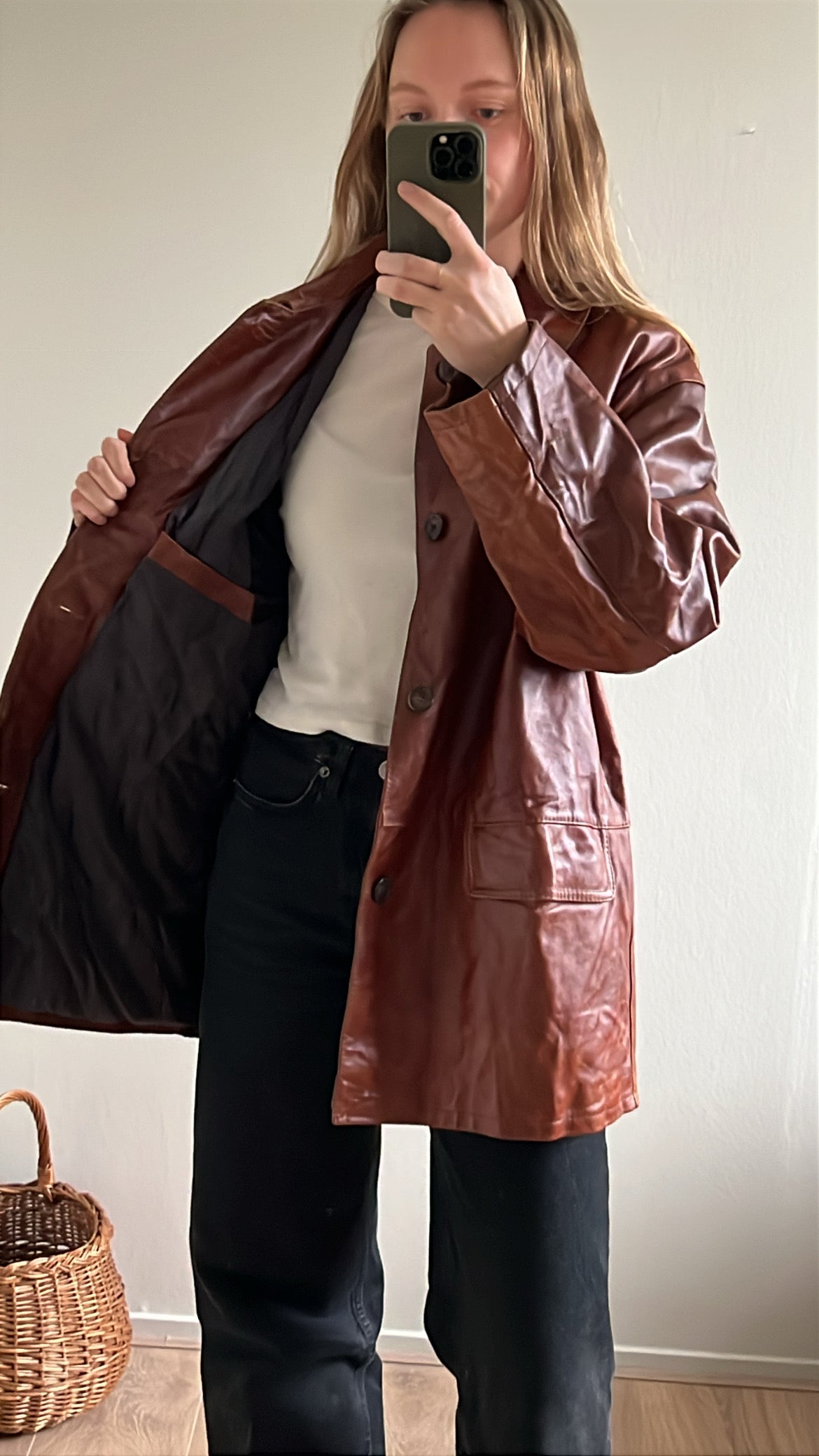 vintage leather jacket