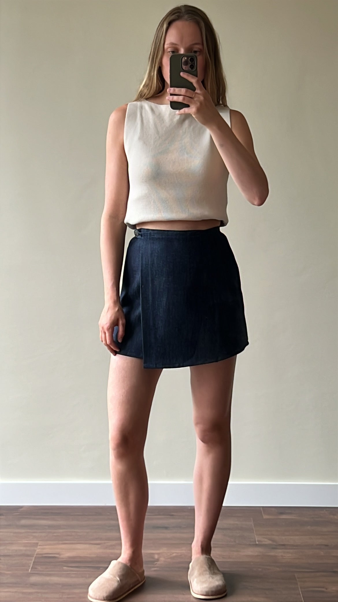 Vintage denim skirt