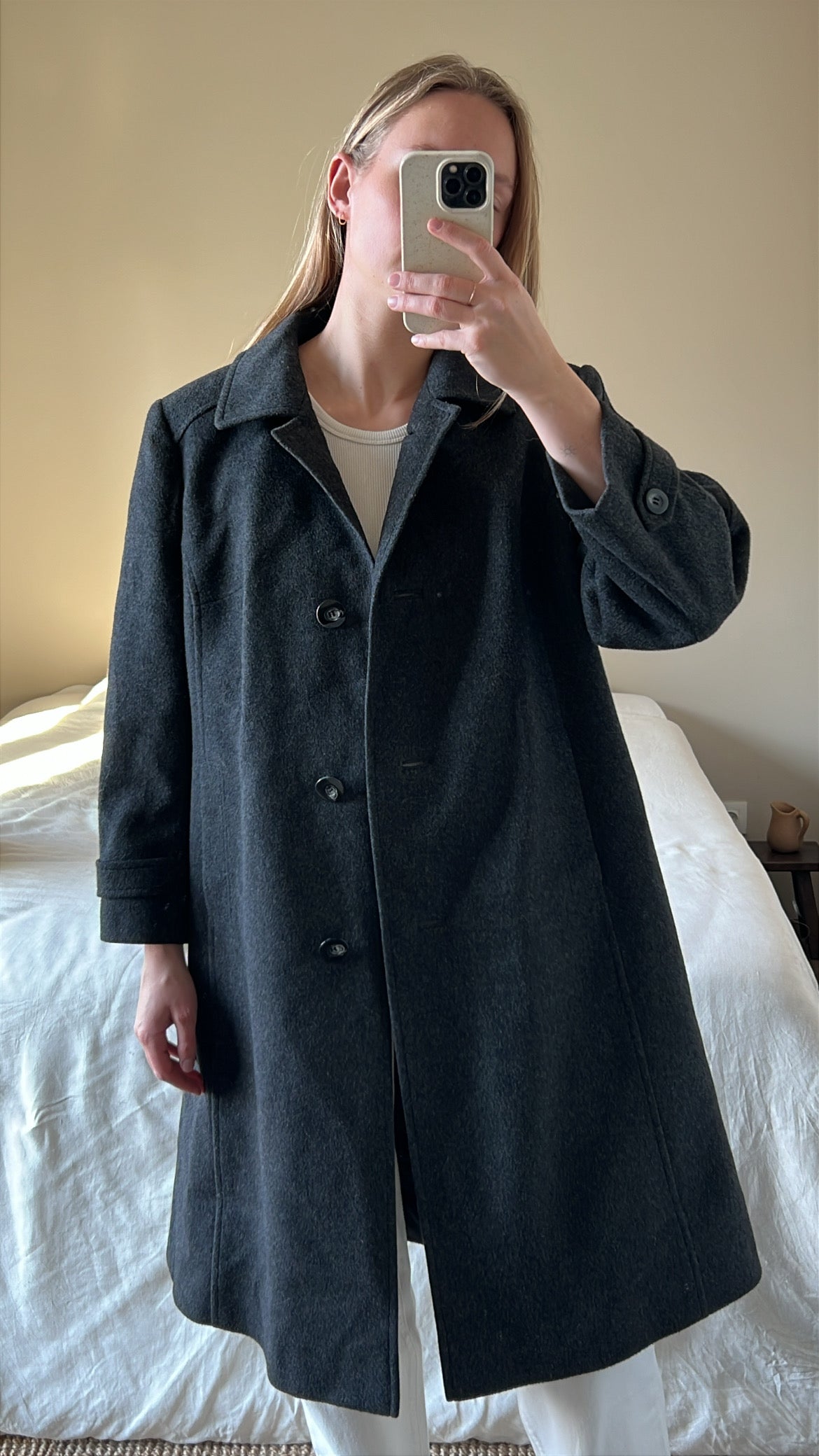 Vintage woolen overcoat