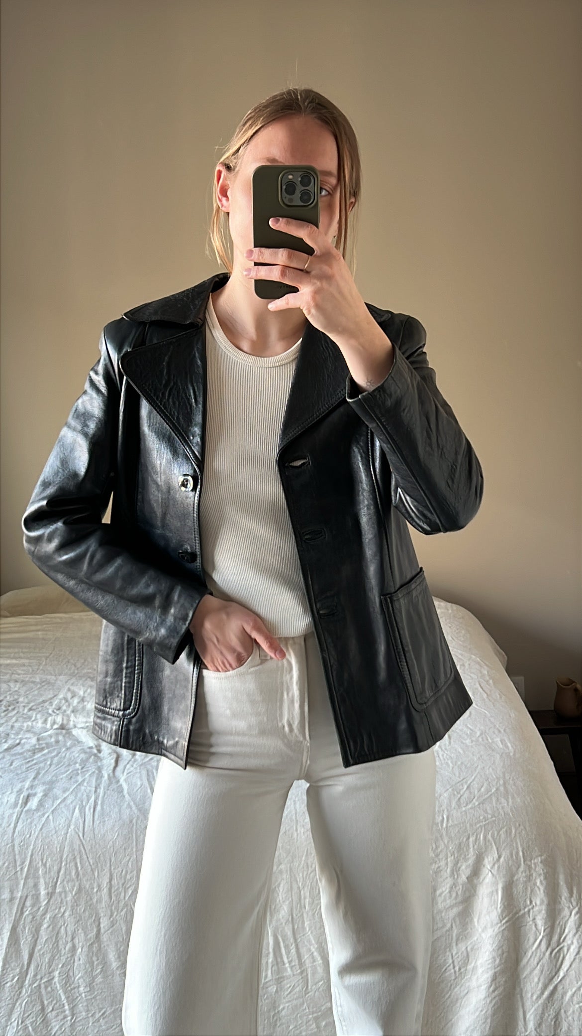 Leather jacket