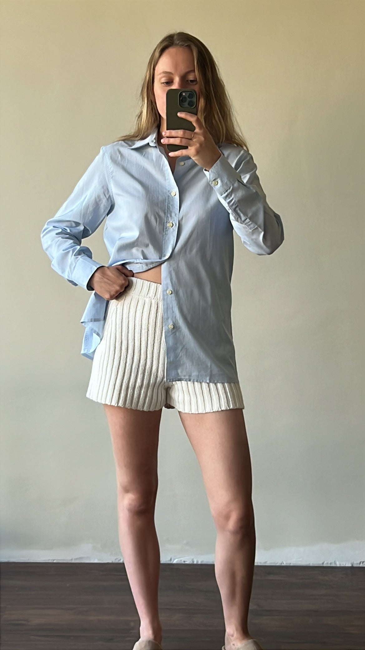 Shirt with stripes