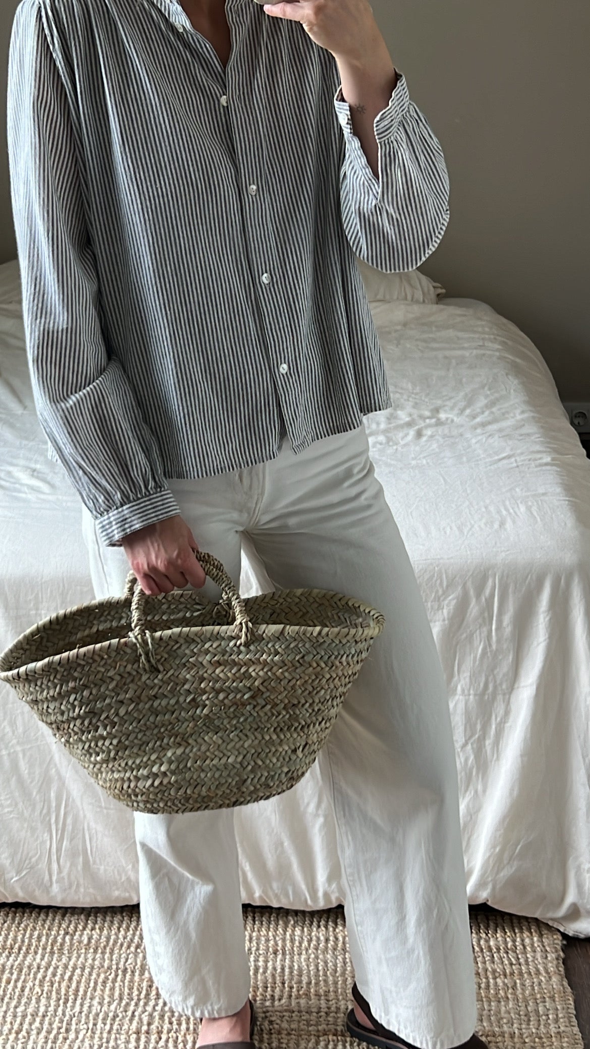 Straw bag medium