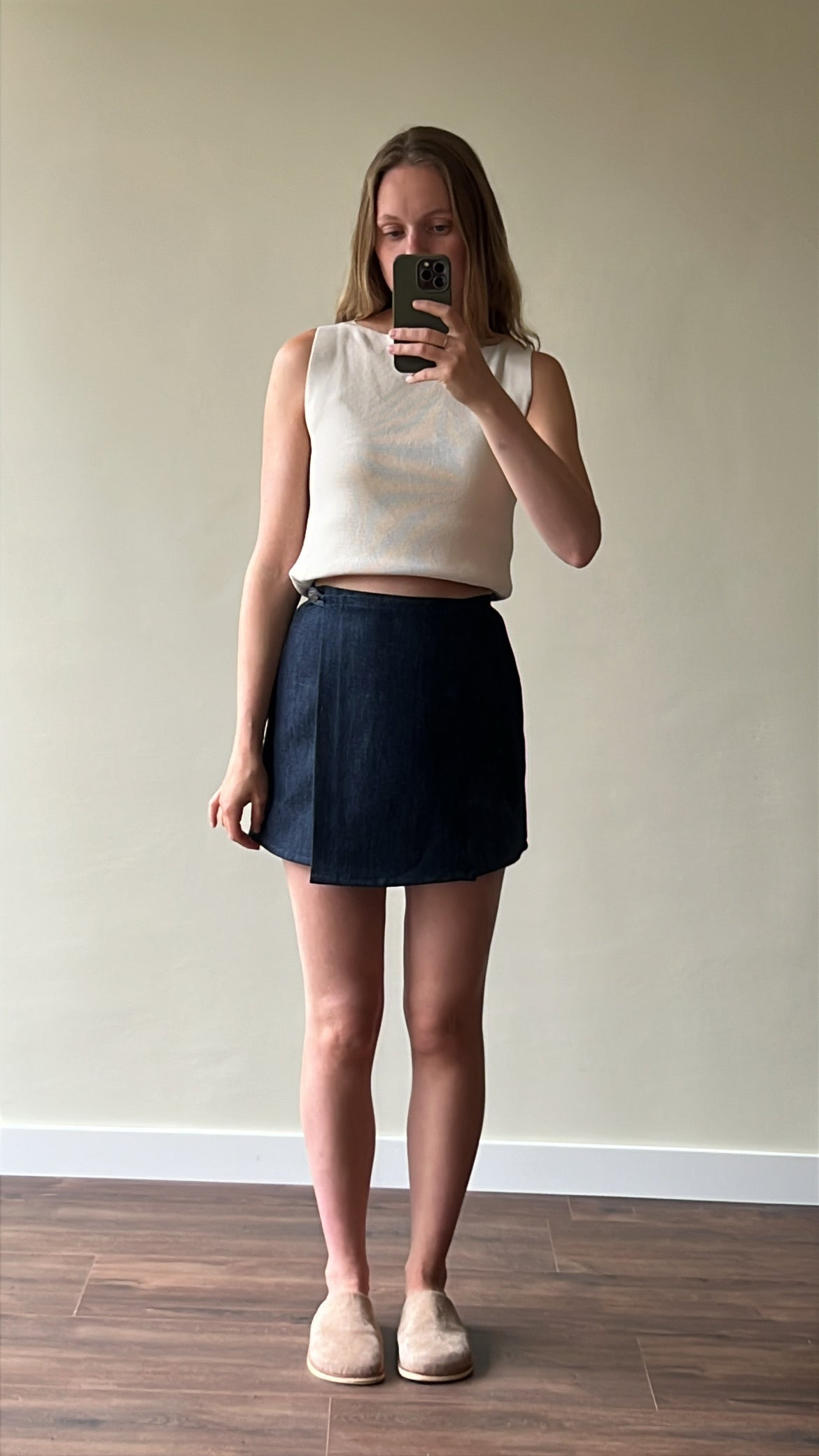 Vintage denim skirt