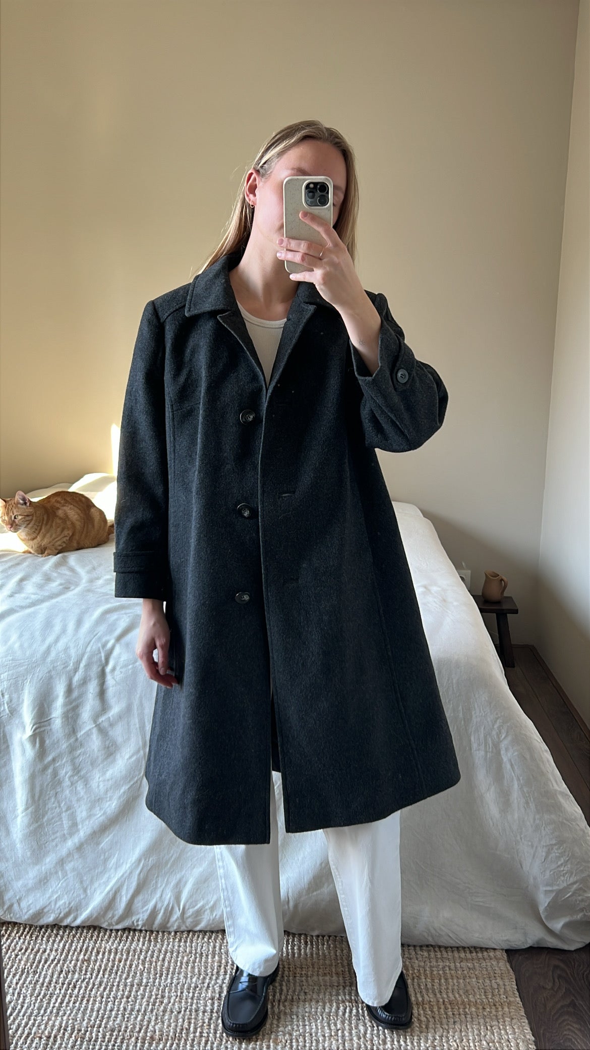 Vintage woolen overcoat