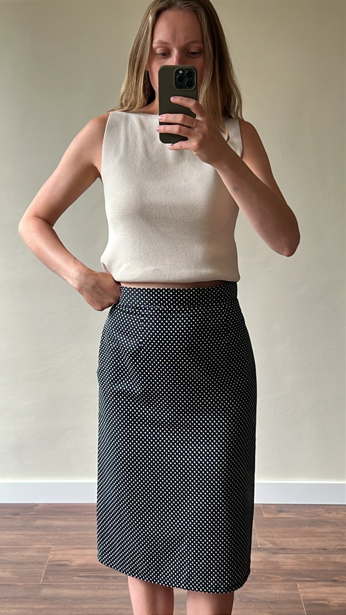 Vintage skirt with dots