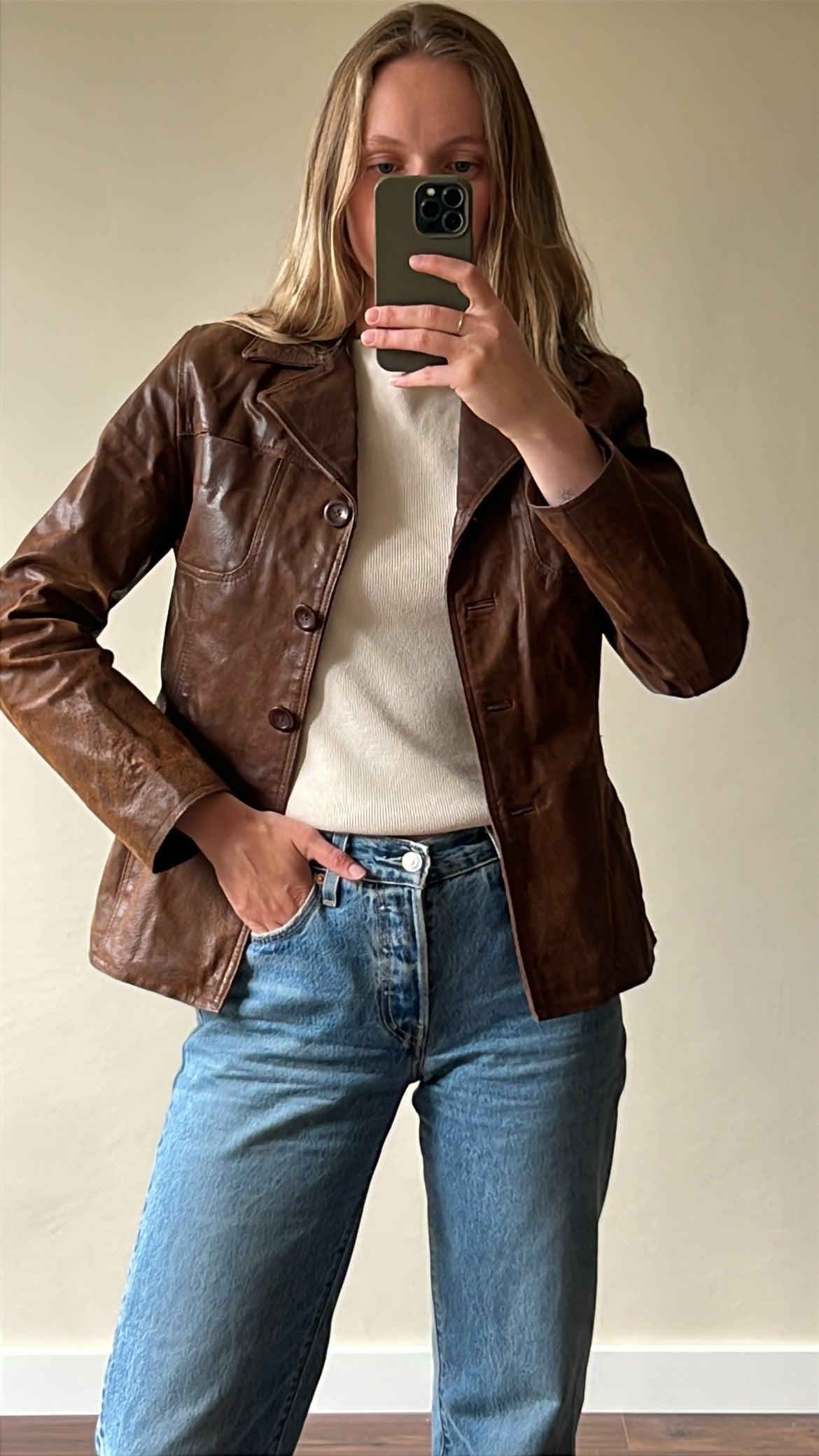 Leather jacket