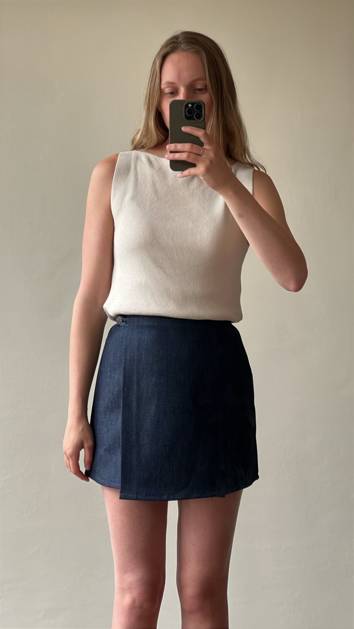 Vintage denim skirt