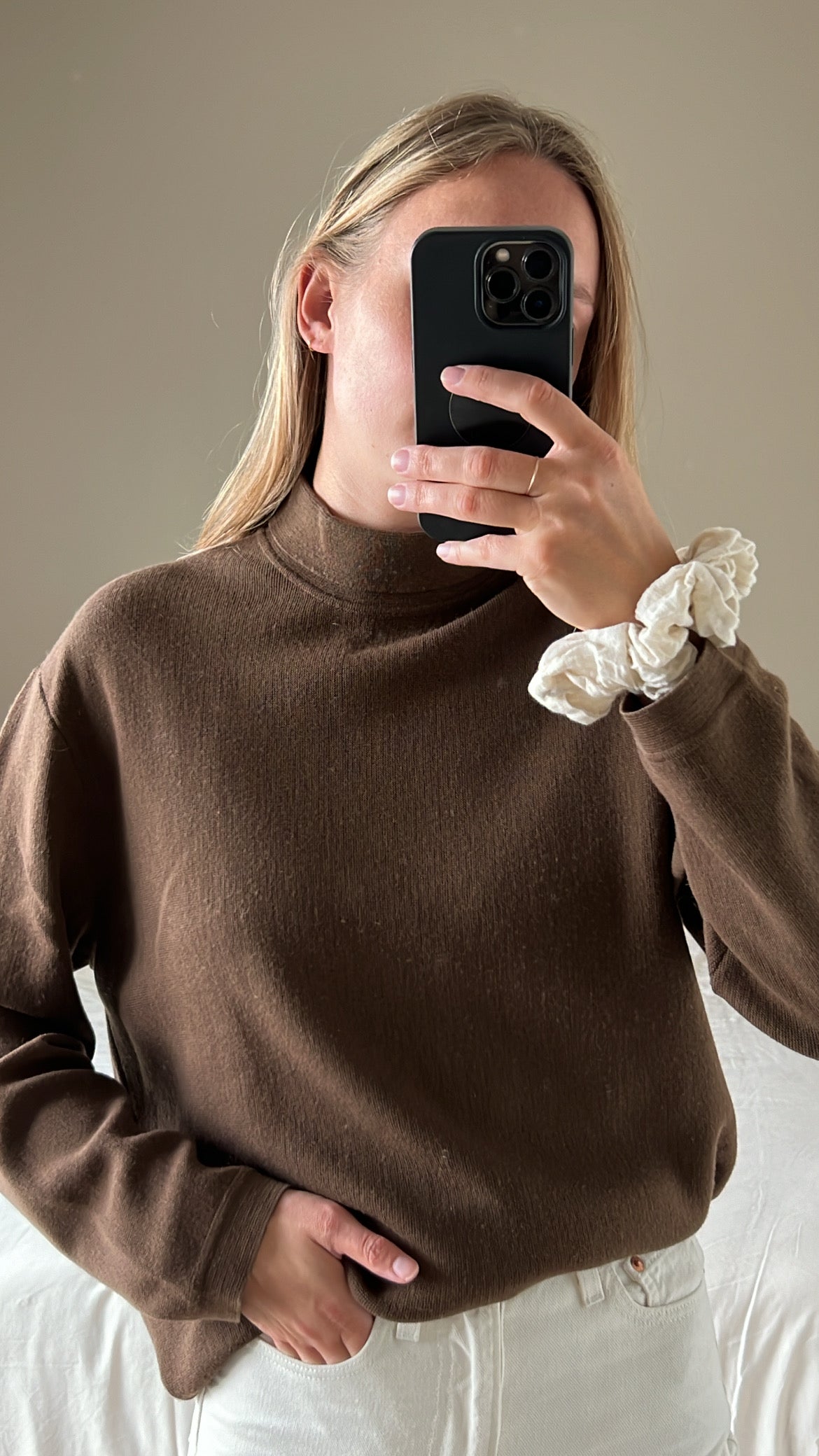 Vintage cotton blend knit