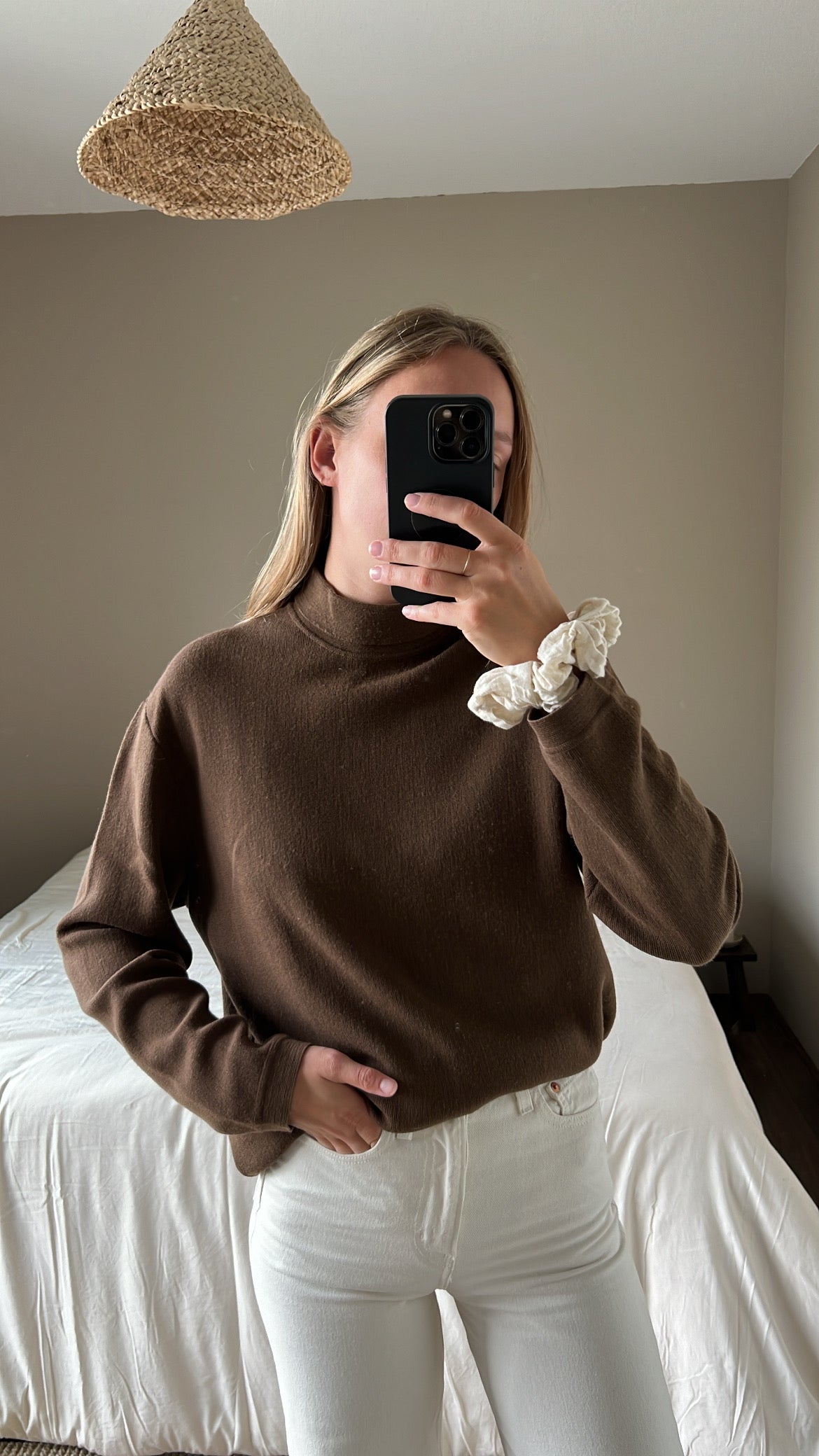 Vintage cotton blend knit
