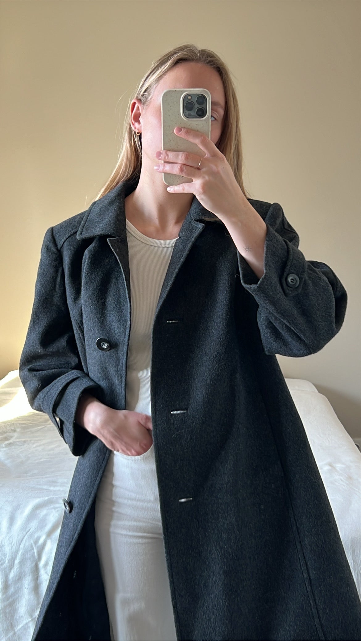 Vintage woolen overcoat