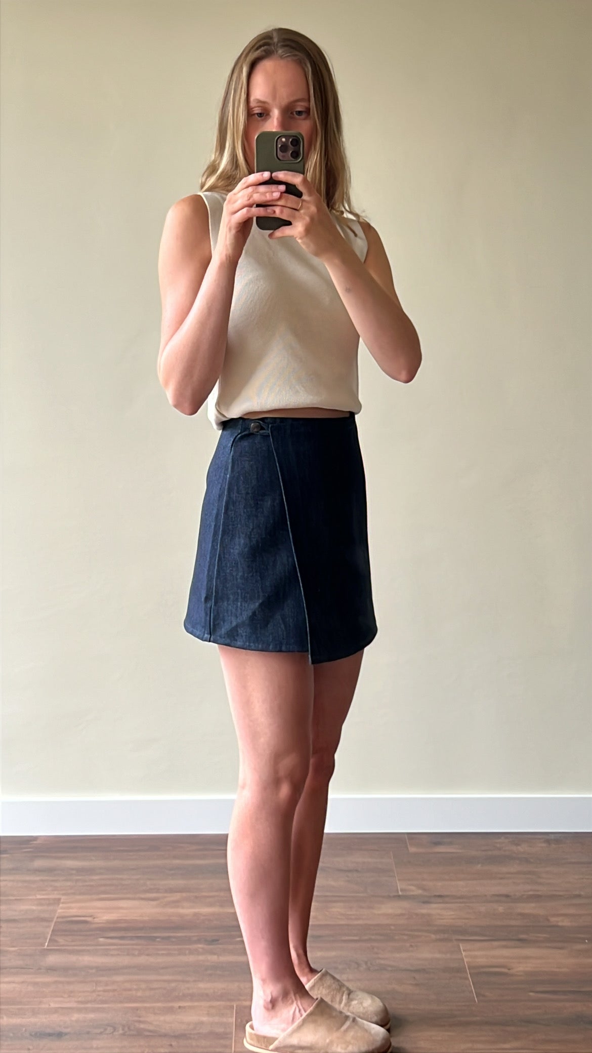 Vintage denim skirt