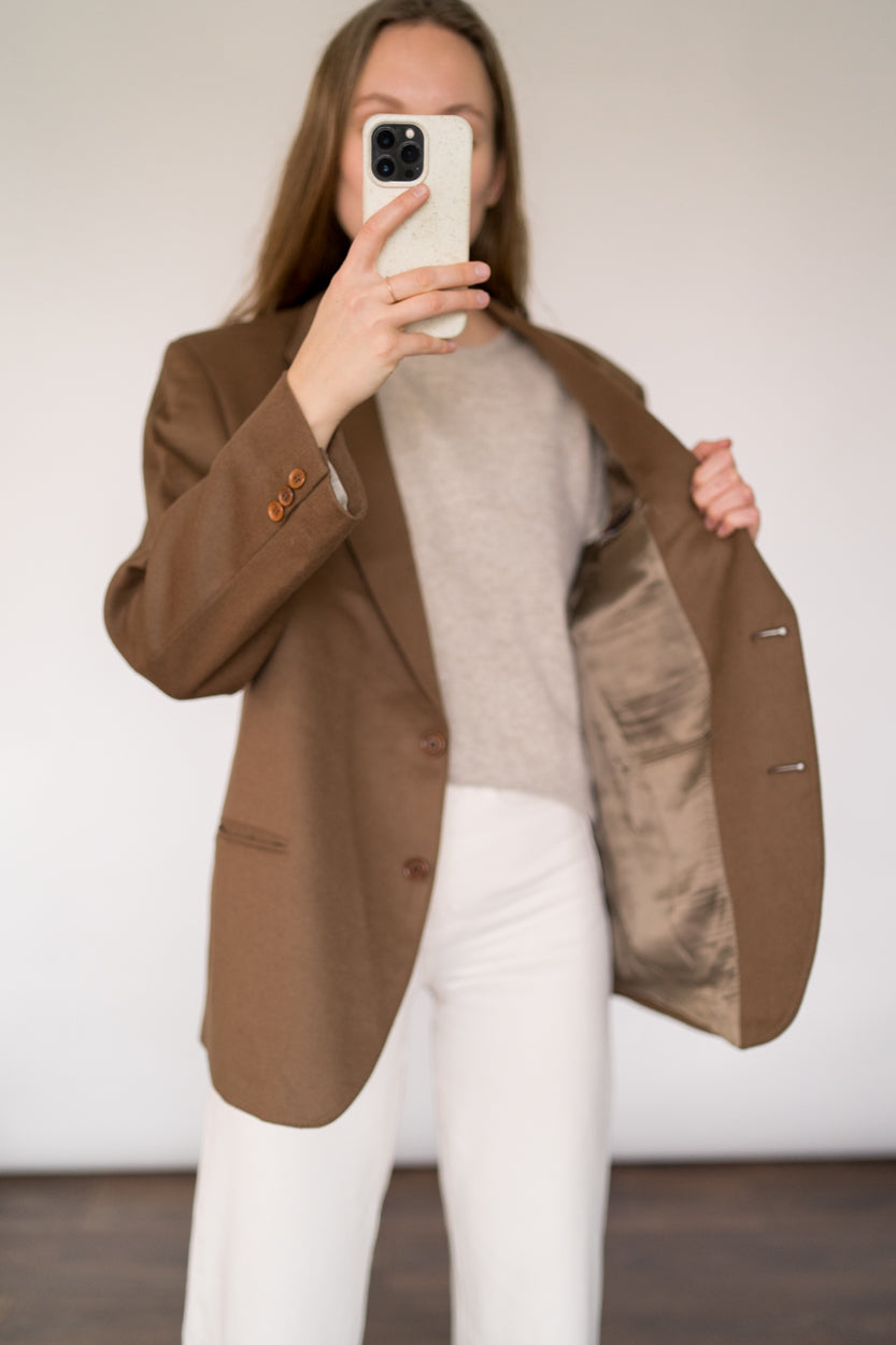 Woolen/cashmere blazer
