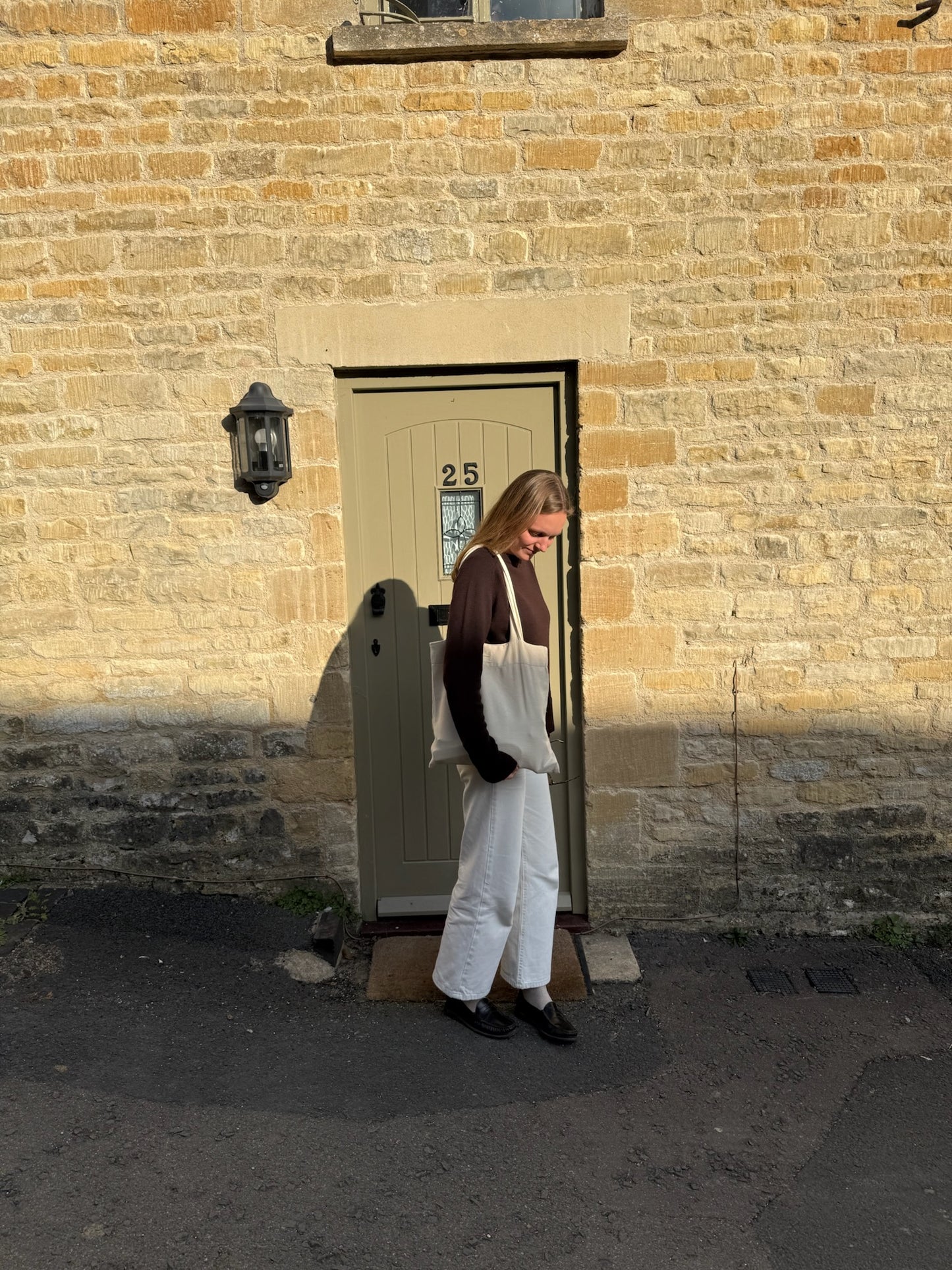 Handmade pistache totebag