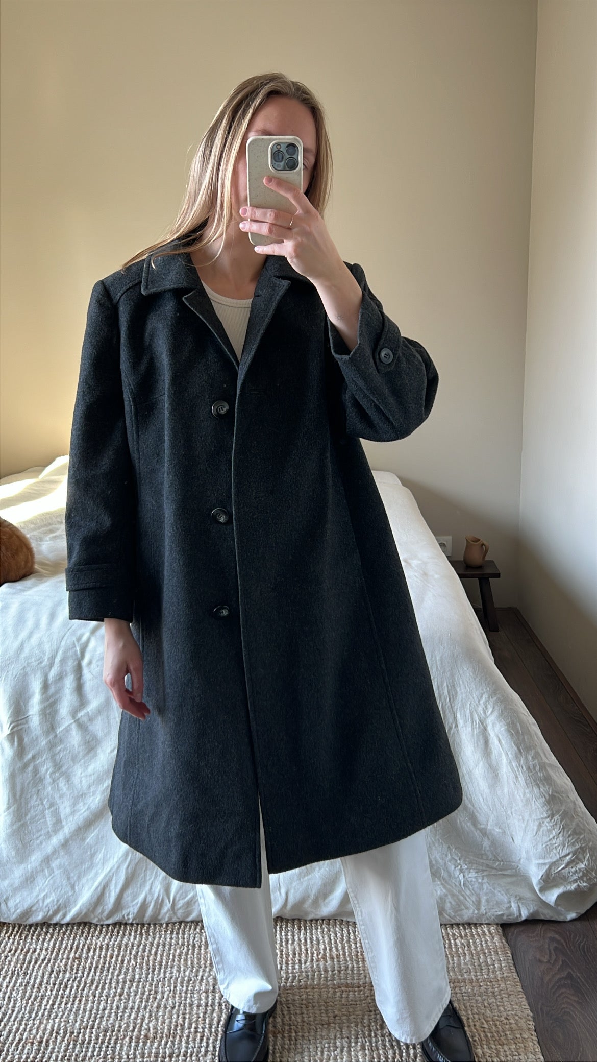 Vintage woolen overcoat