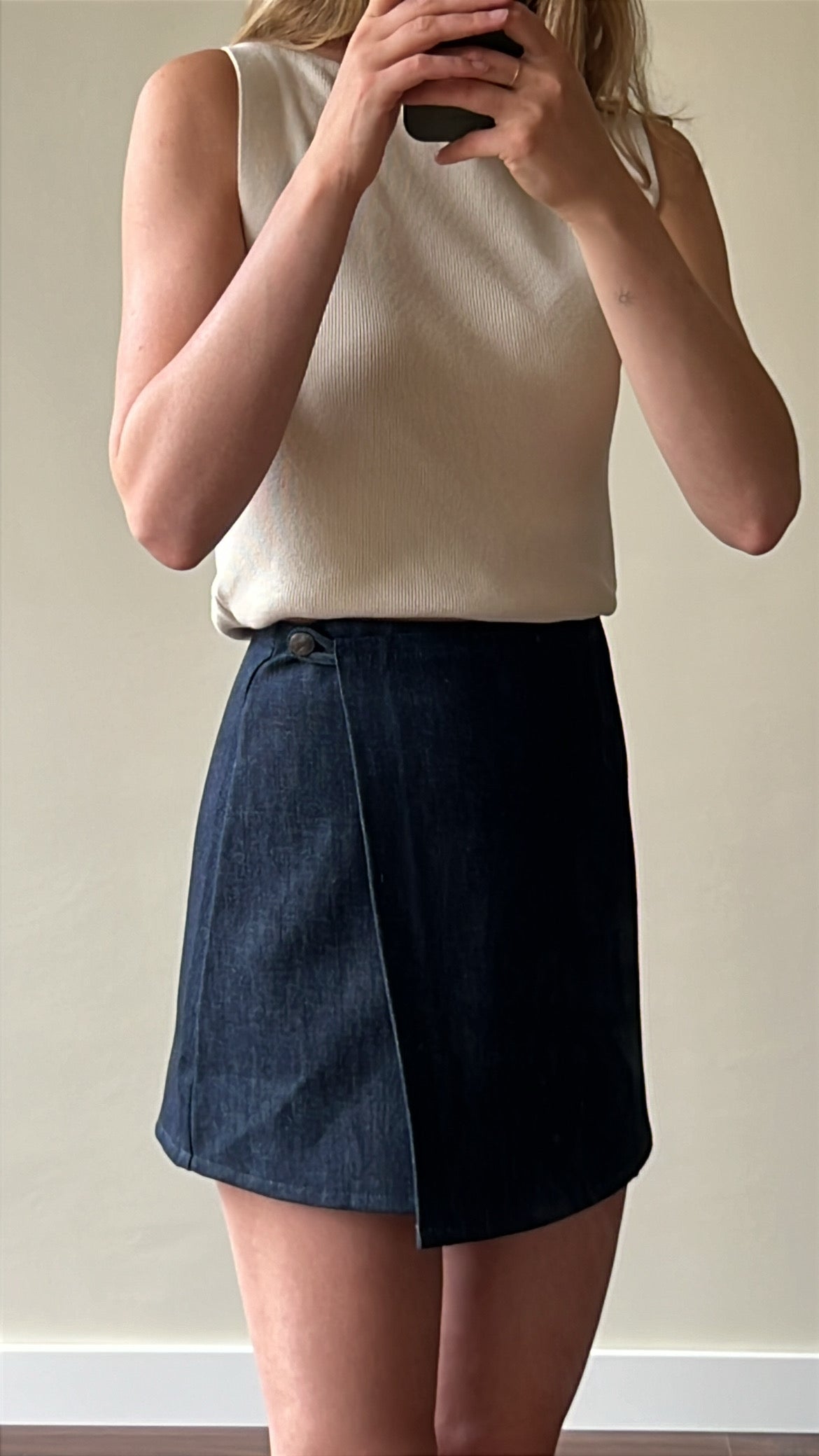 Vintage denim skirt