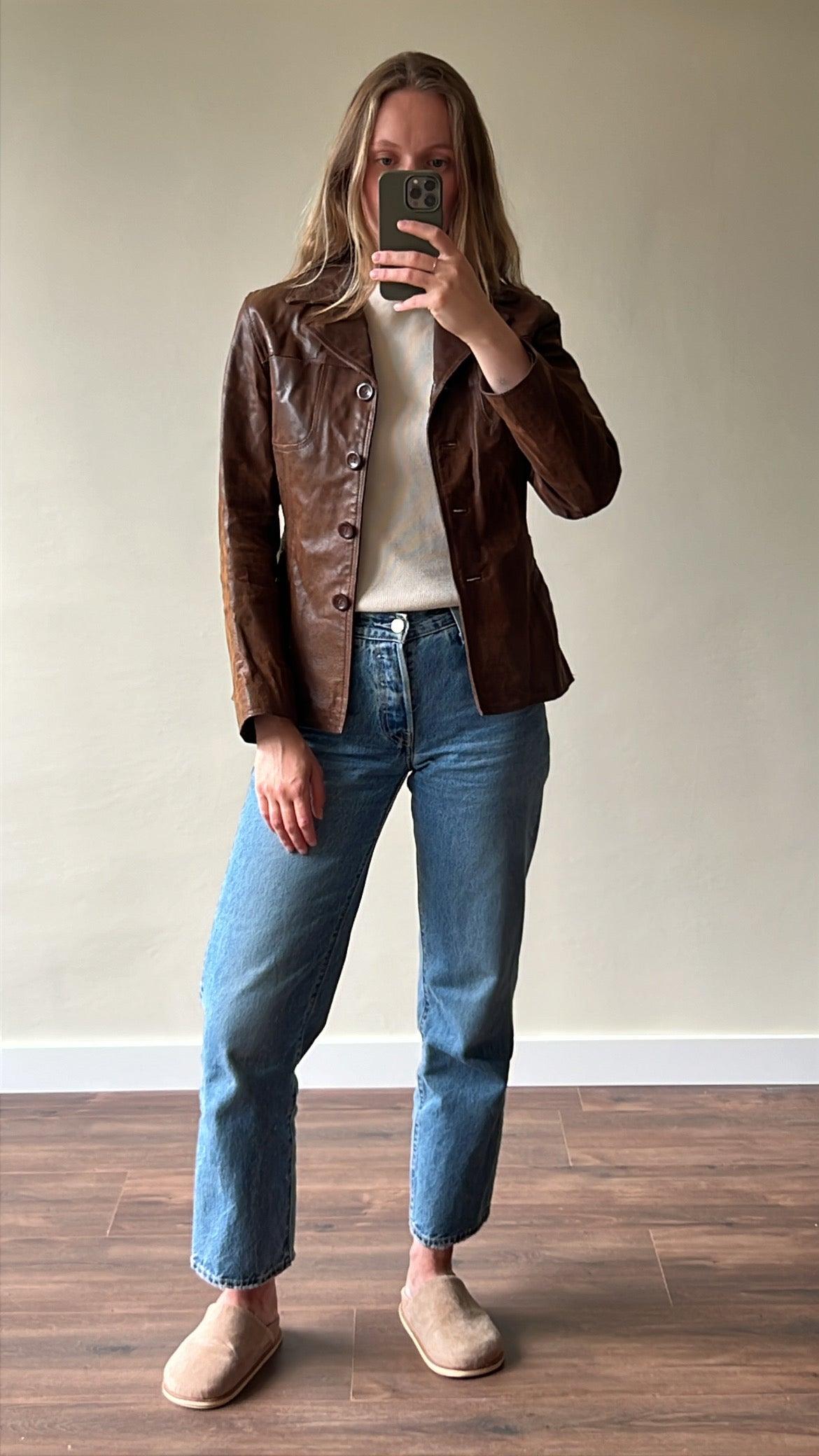 Leather jacket