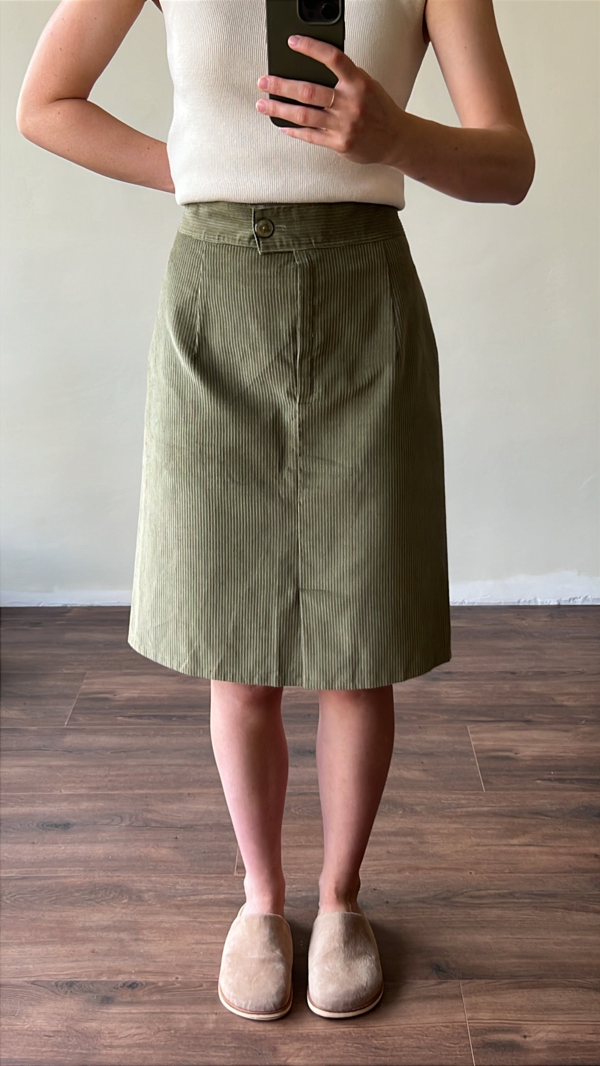 Corduroy skirt