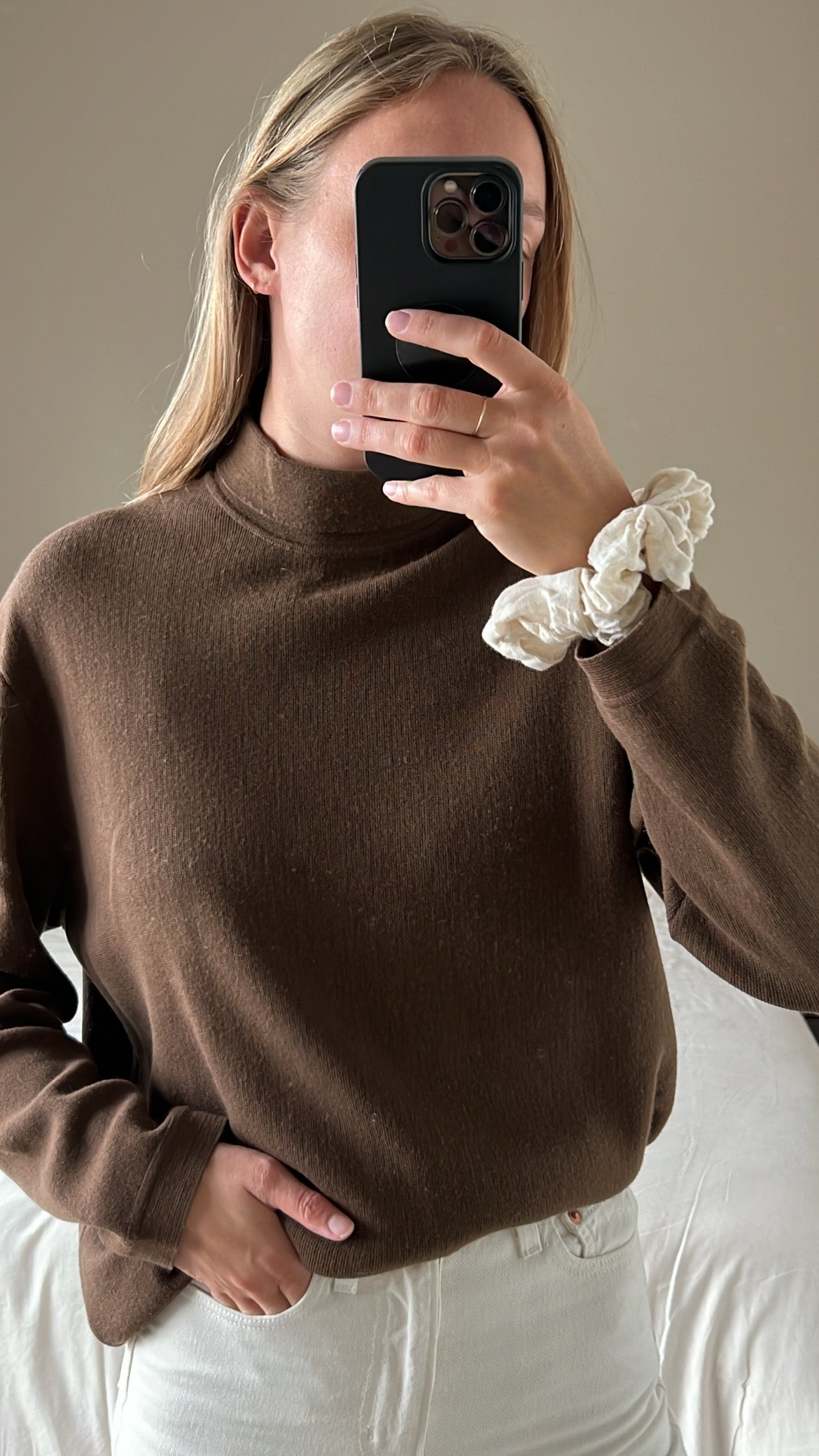 Vintage cotton blend knit