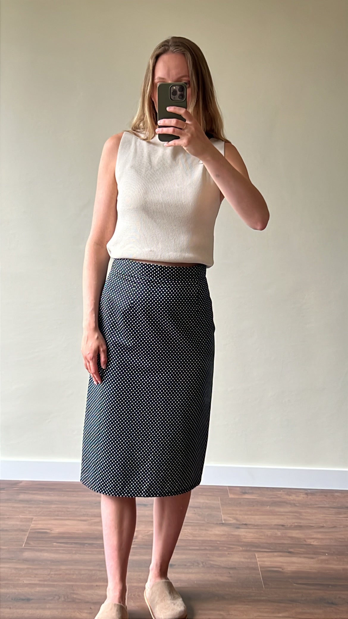 Vintage skirt with dots