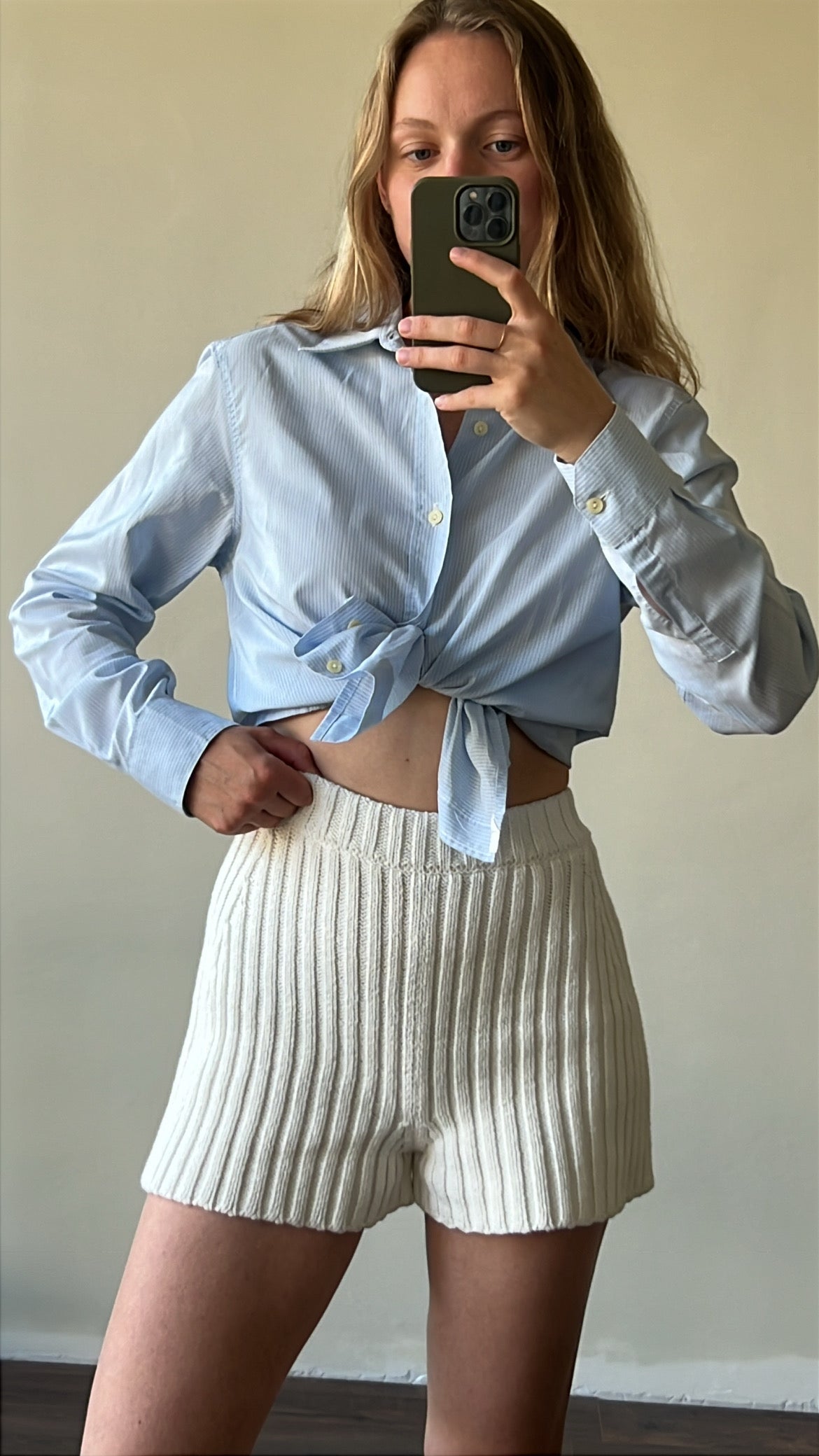 Shirt with stripes