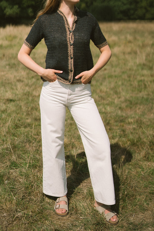 Vintage crocket top