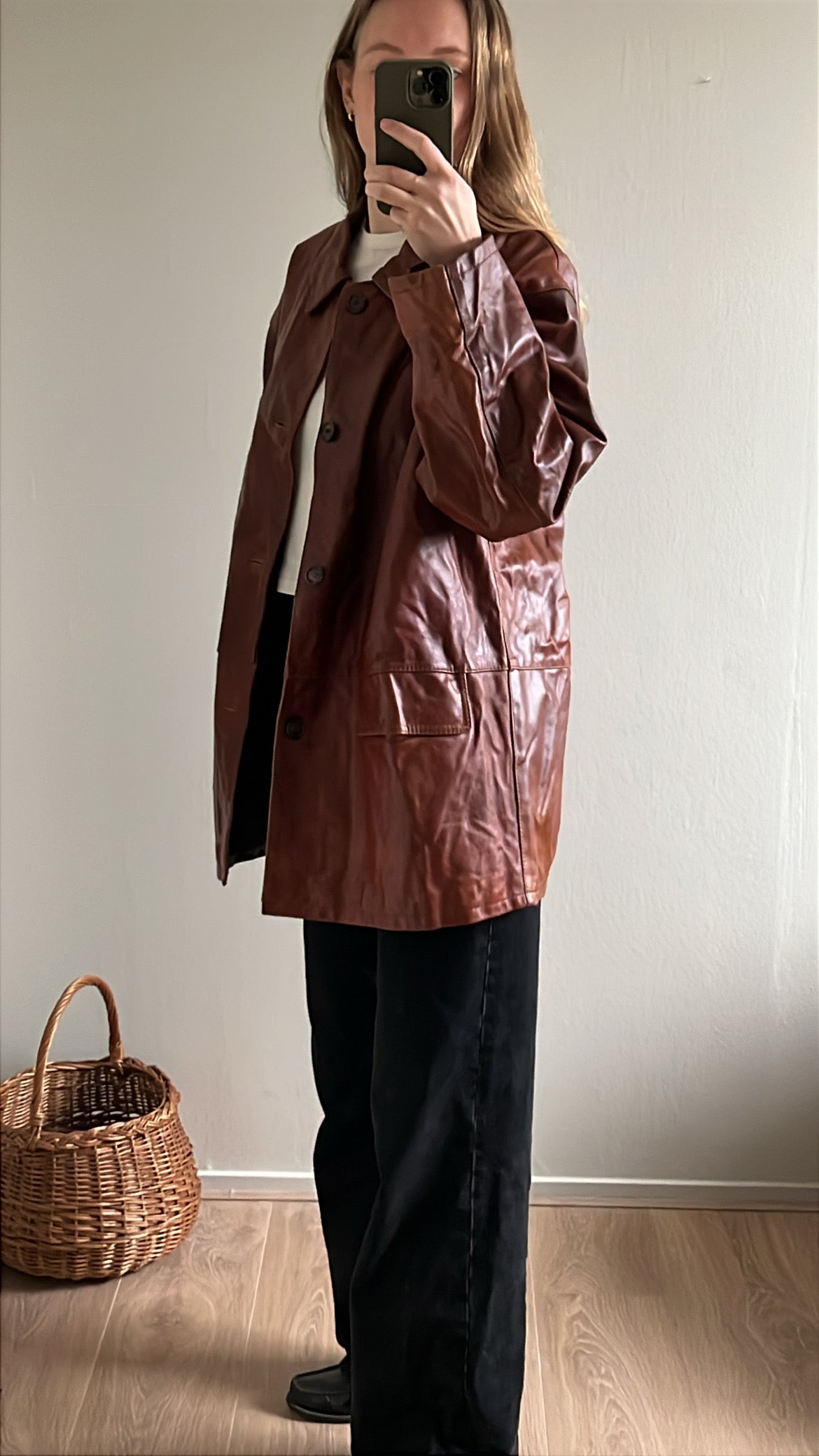 vintage leather jacket