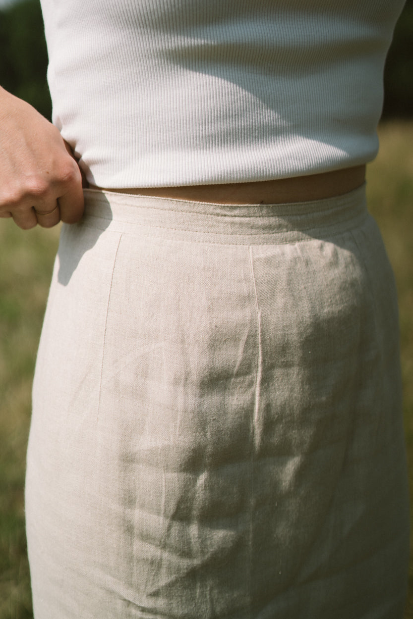 Vintage linen skirt