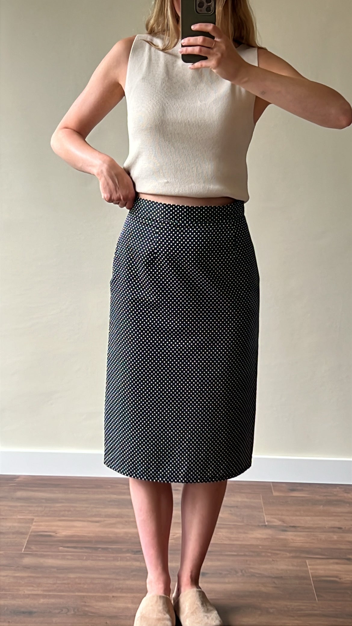 Vintage skirt with dots