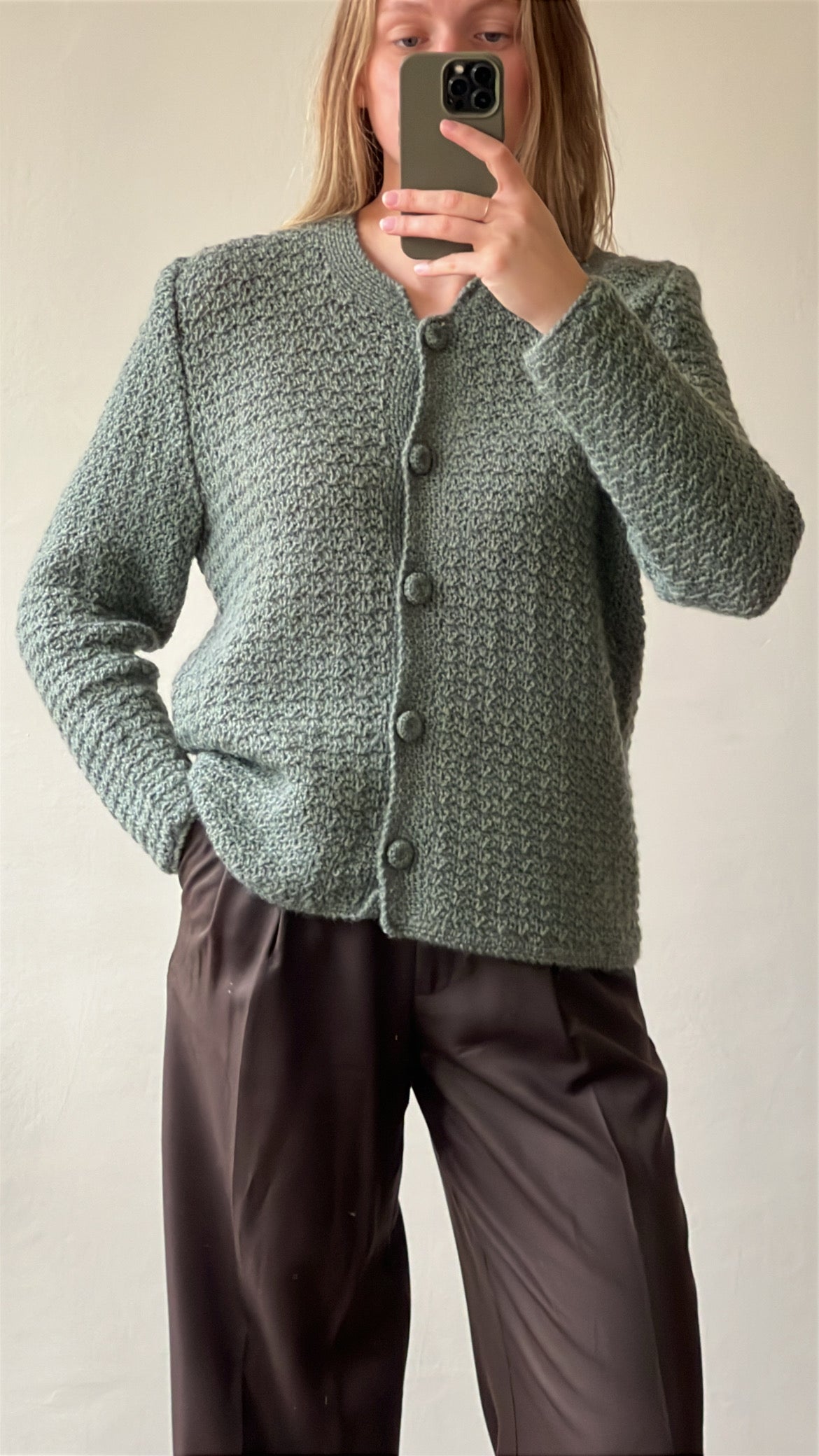Vintage woolen blend knit