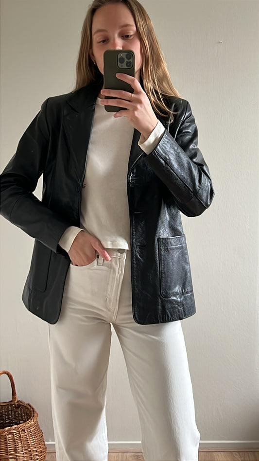 vintage leather jacket