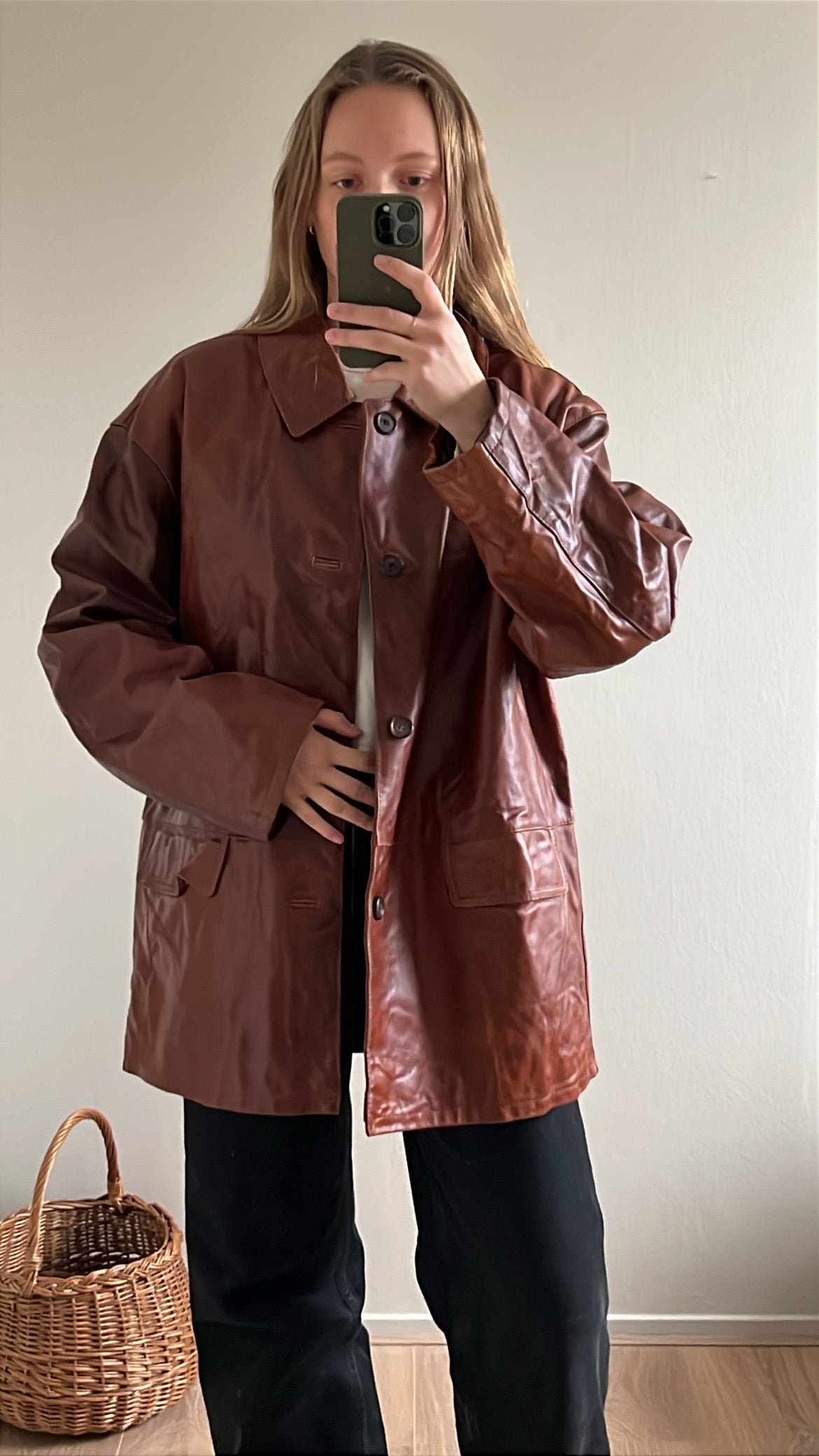 vintage leather jacket