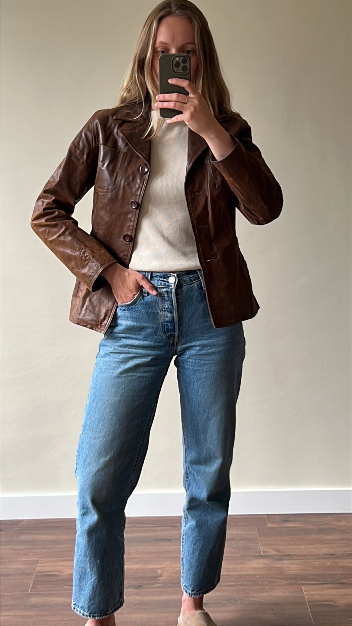 Leather jacket