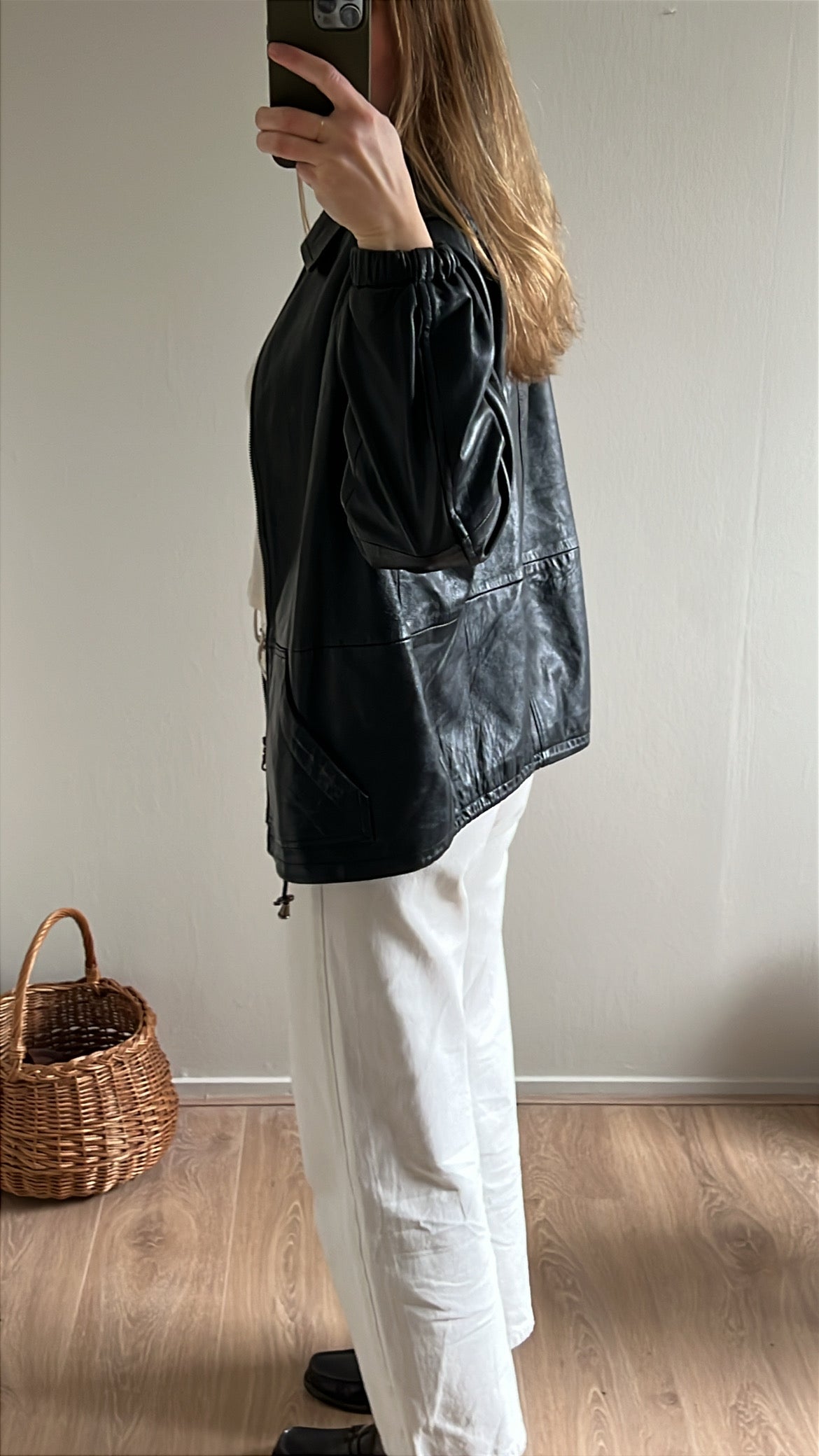 vintage leather jacket