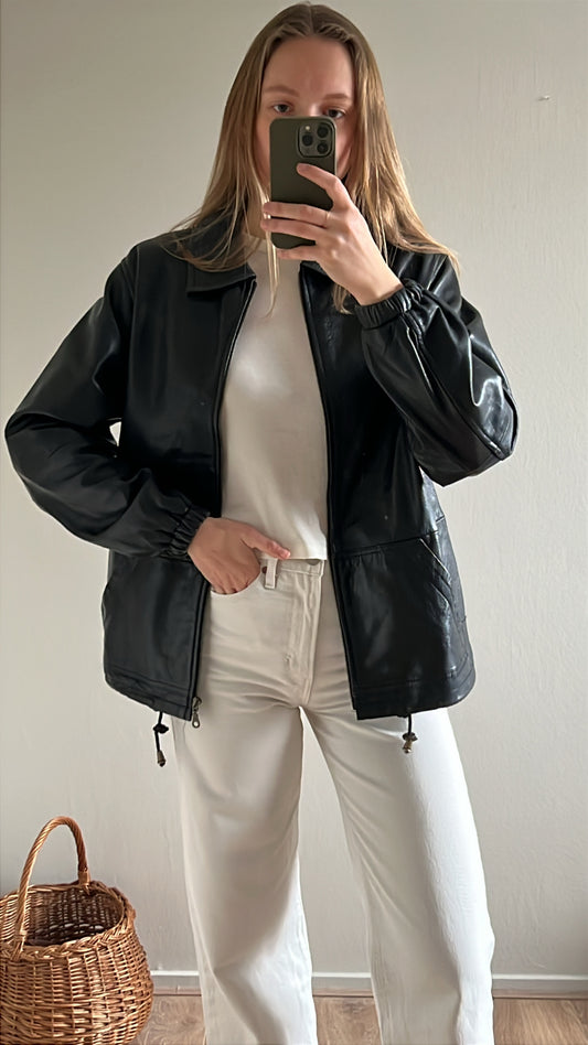 vintage leather jacket