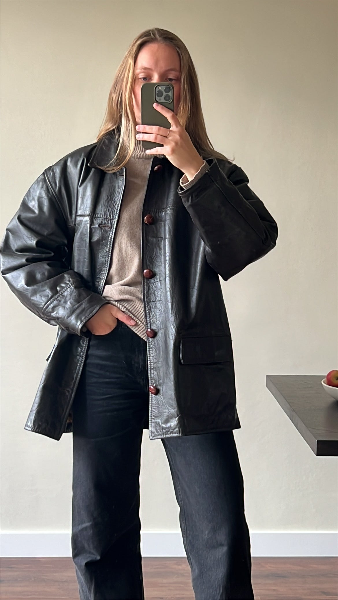 Vintage leather jacket