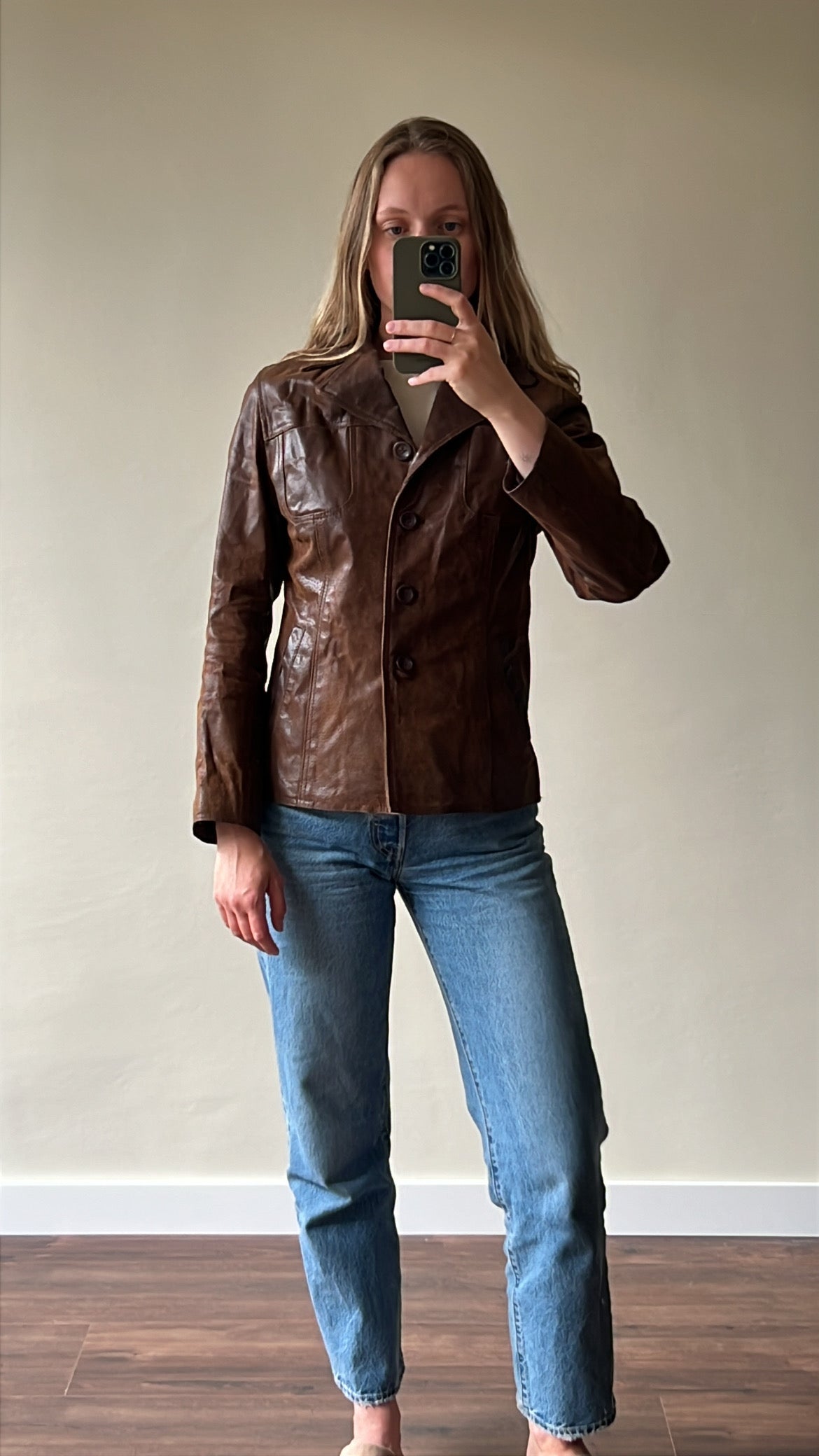 Leather jacket