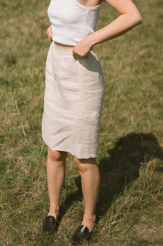 Vintage linen skirt