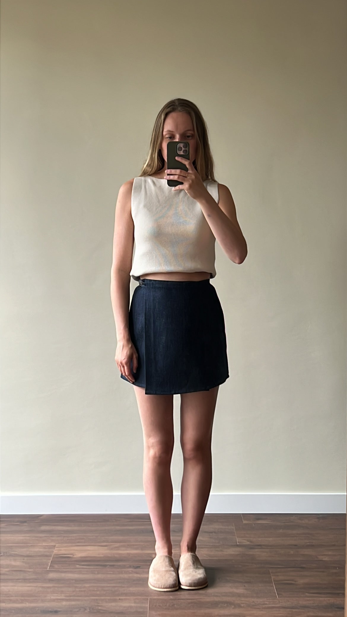 Vintage denim skirt