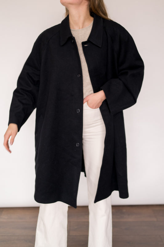 Oversized woolen coat
