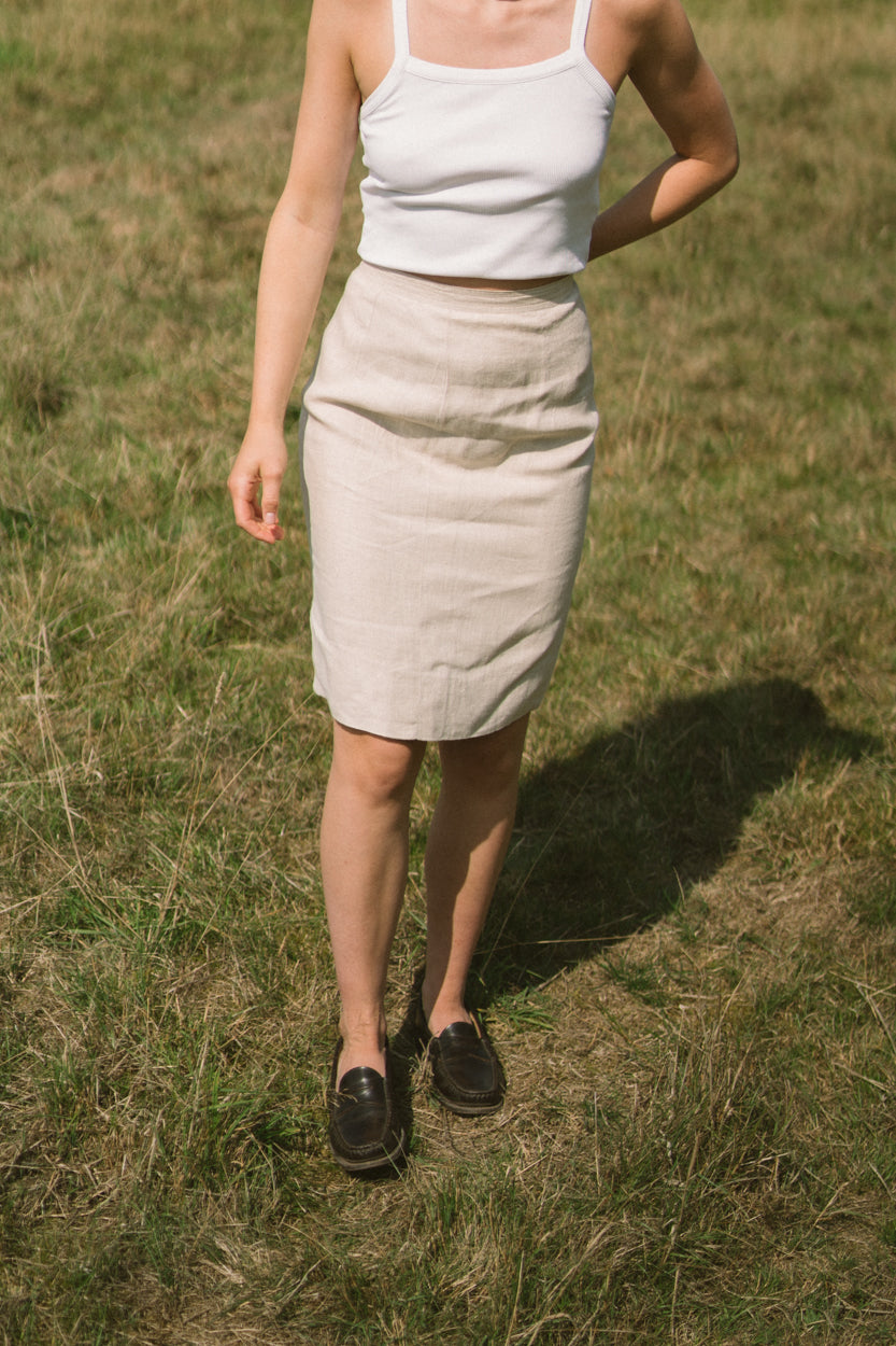 Vintage linen skirt