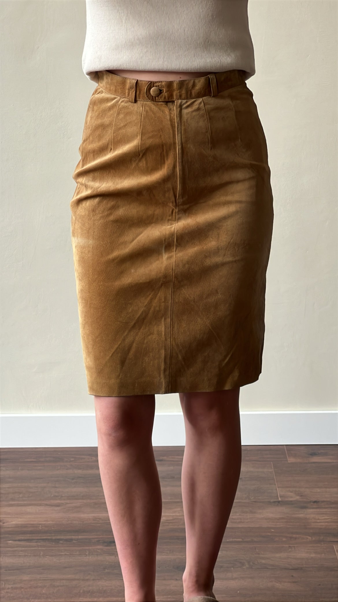 Vintage suede skirt